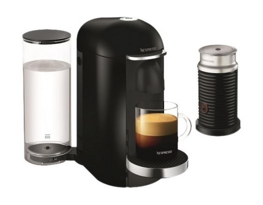 Nespresoo Vertuoline Coffee & Espresso Maker with Aeroccino plus Milk Frother– Black (VLB-GCB2-GB-BK-NE1 NE)