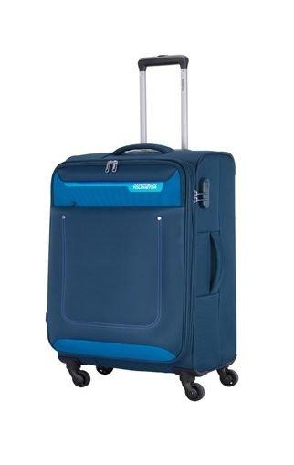 

American tourister jackson 57cm spinner soft luggage (fp6x01901) - blue