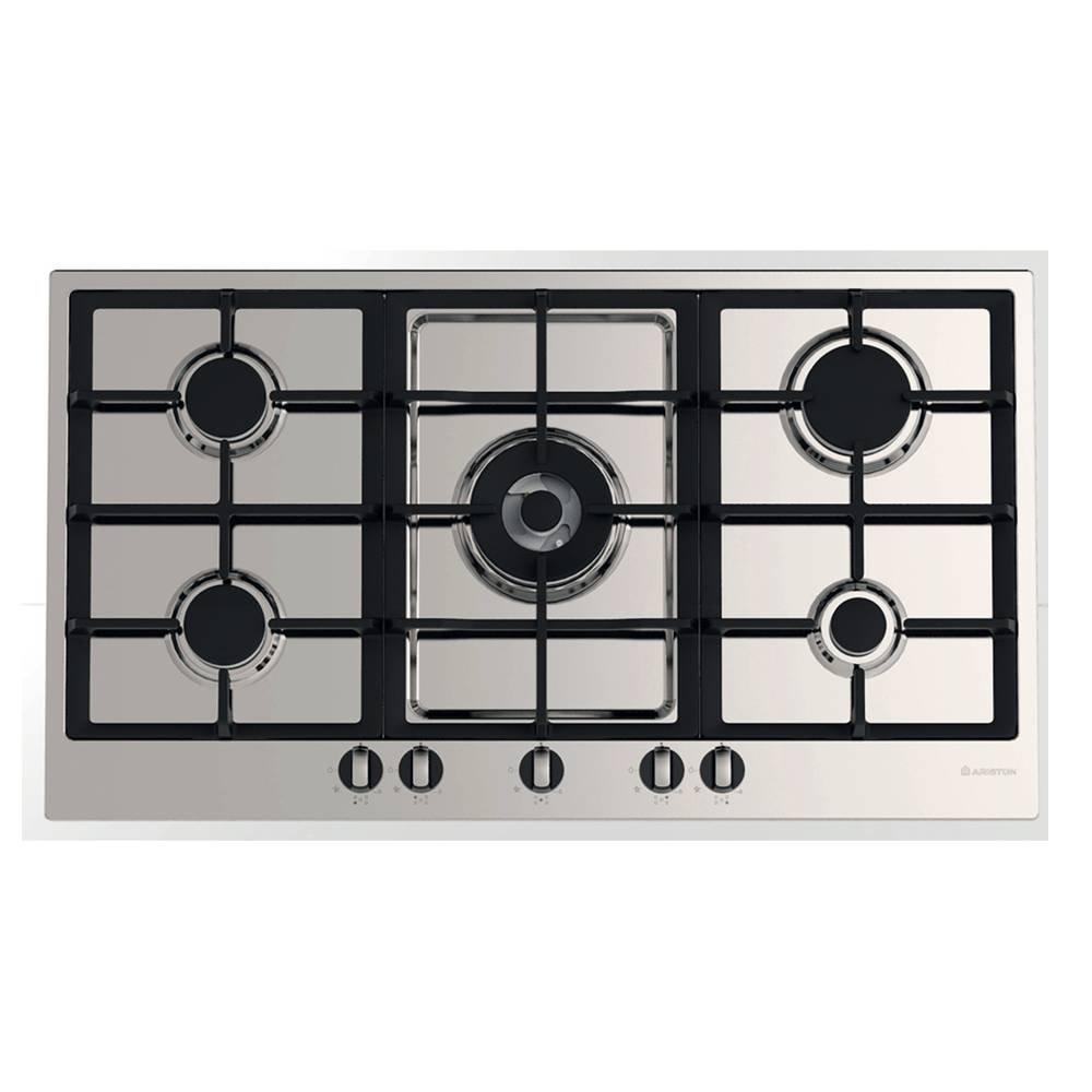 

Ariston 5 burners built-in gas hob, 90cm, pk 951 t gh- silver