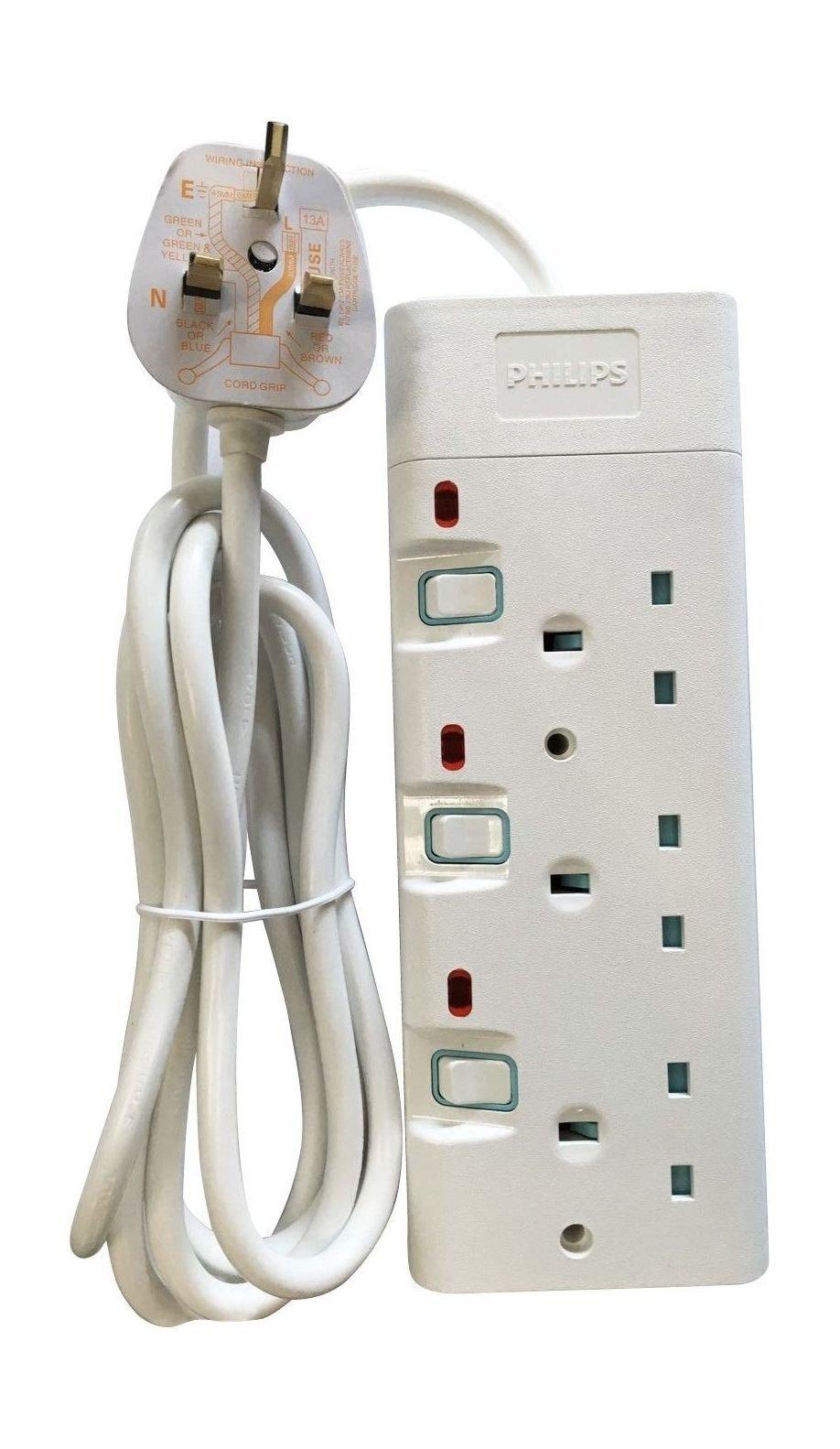 

Philips 3-sockets power extension 2m (spn1932wb/56) - white