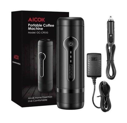 

Aicok portable espresso maker - black