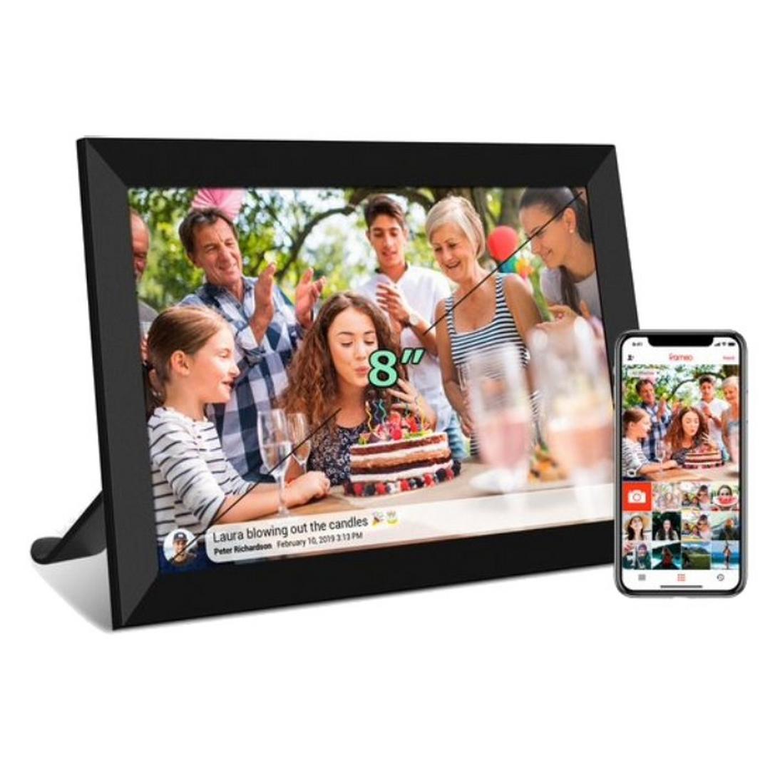Frameo 16GB 8-inch Touch Photo Frame - Black