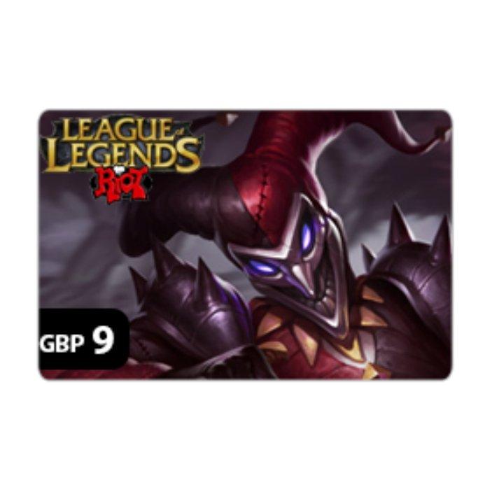 

League of legends - gbp9 riot points card