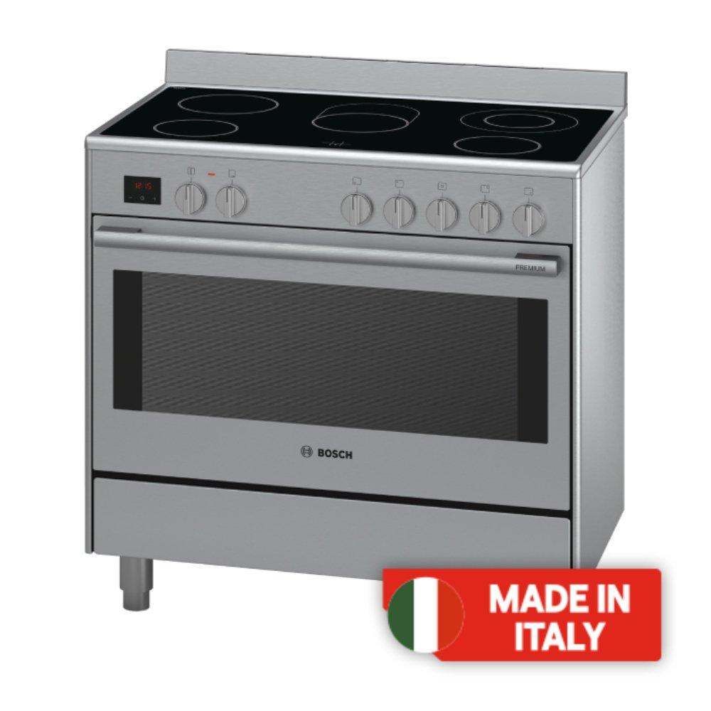 

Bosch 4 burners electric cooker, 90x60cm, hcb738357m - stainless steel