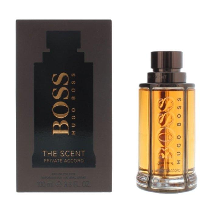

The scent private accord by hugo boss for men eau de toilette 100ml.