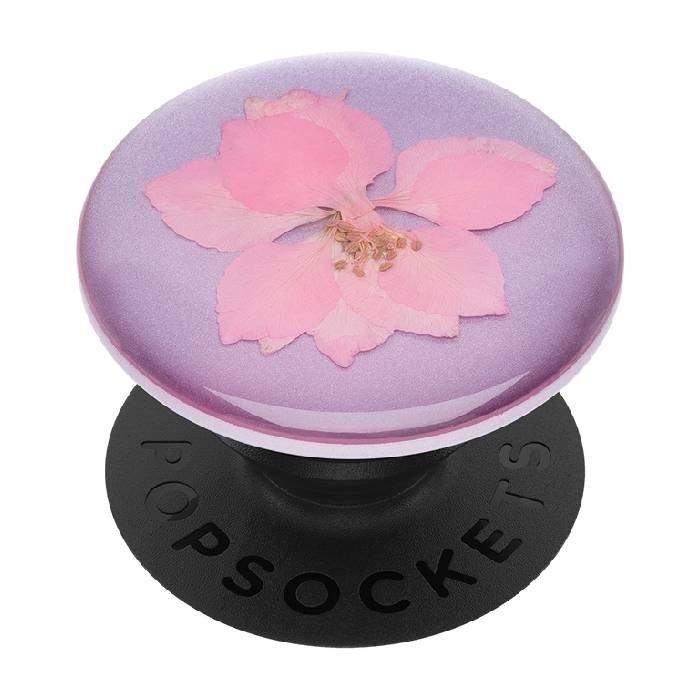 

Popsockets phone stand and grip (801238) – pressed flower delphinium pink