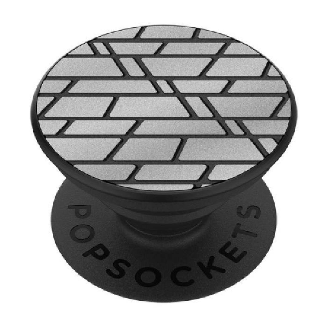 PopSockets Phone Stand and Grip (801950) – Reflective Tech Urban Geo Silver