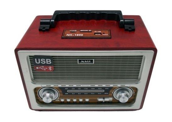 

Nhe nh-1800 200w old design fm radio with speaker