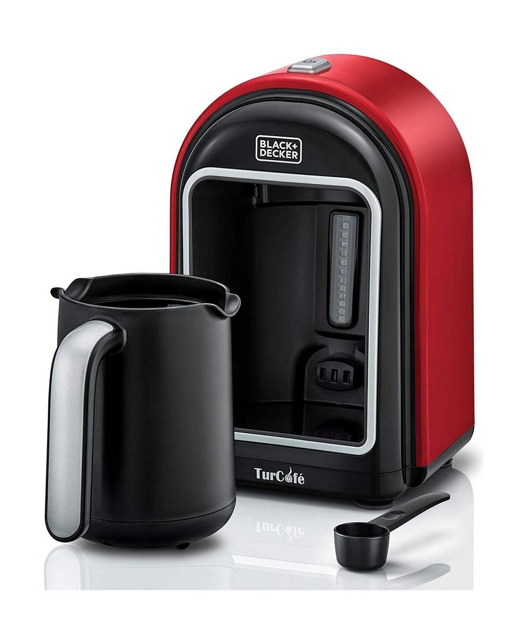 Black+Decker OptiSense 735W Turkish Coffee Maker (TCM700-B5) - Red