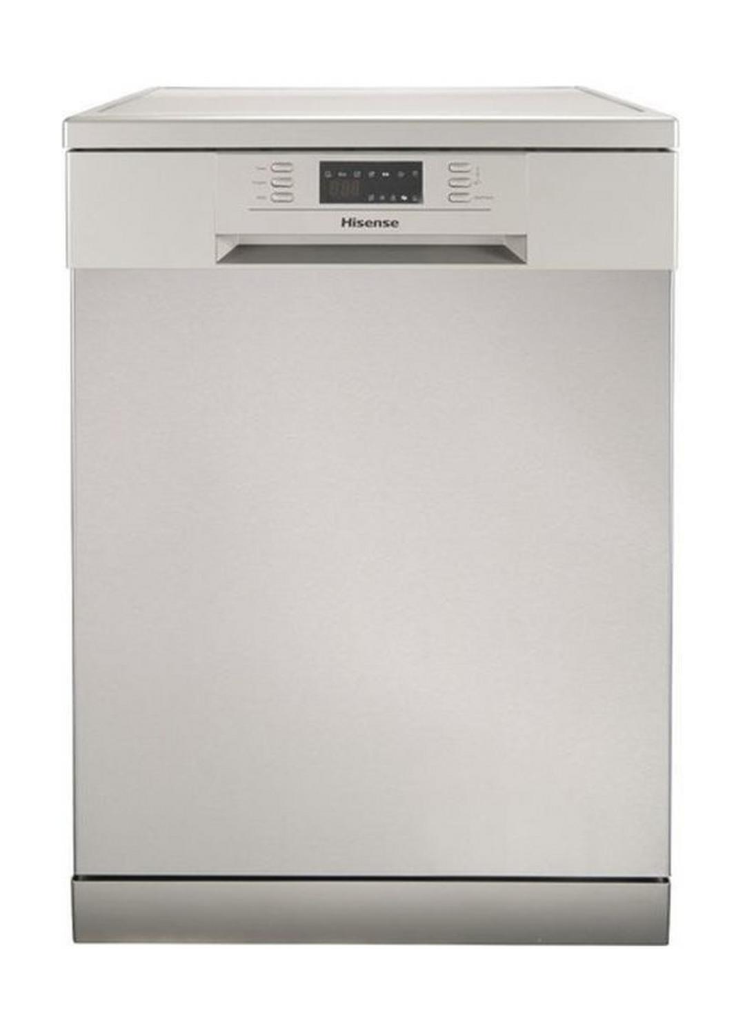 Hisense H14DS 6 Program Free-standing Dishwasher - Silver