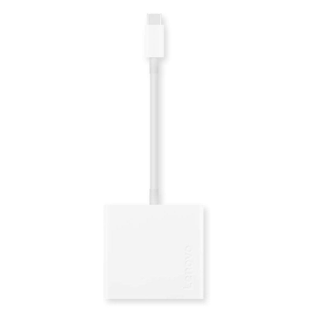 

Lenovo usb-c 3-in-1 travel hub adapter, gx90t33021 – white