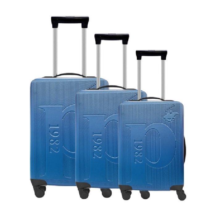 

U. S polo luggage set of 3 75. 5x48x30 cm - blue