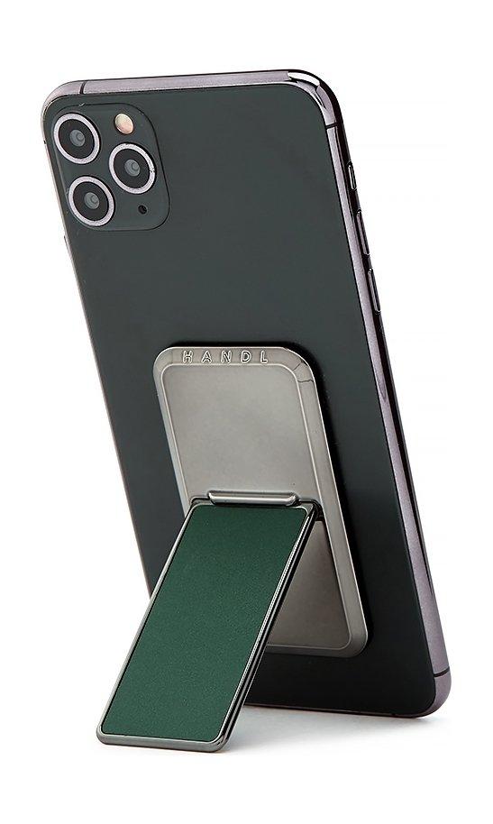 

Handlstick solid electroplated smartphone holder - midnight green