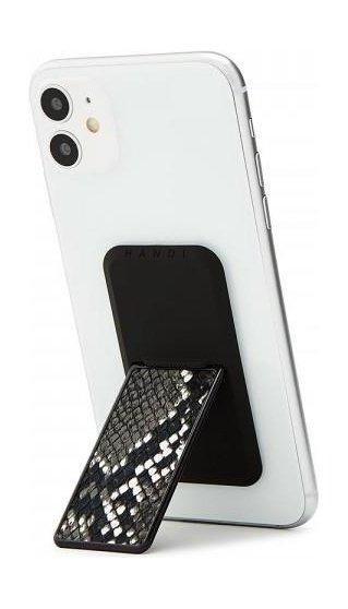 

Handlstick smartphone holder animal skin - black/white snake