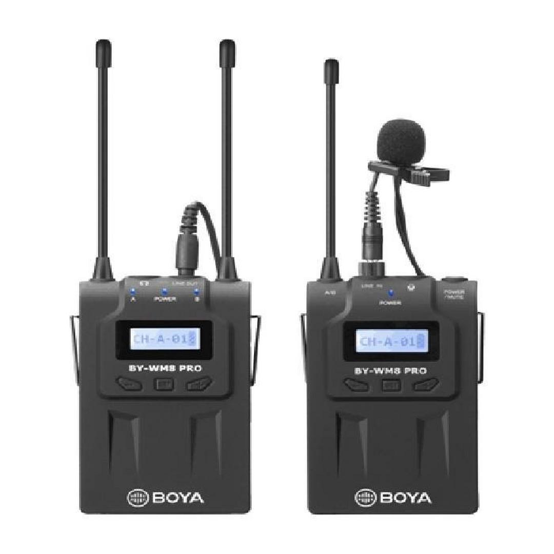 BOYA Wireless Microphone with Receiver and Transmitter – (BY-WM8 PRO-K1)