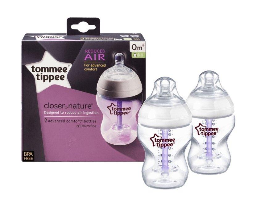 

Tommee tippee 260ml feeding bottle (tt422603) - 2pcs