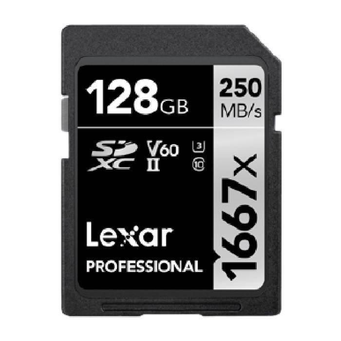 

Lexar professional 1667x sdxc uhs-ii 128gb memory card (lsd128cb1667)