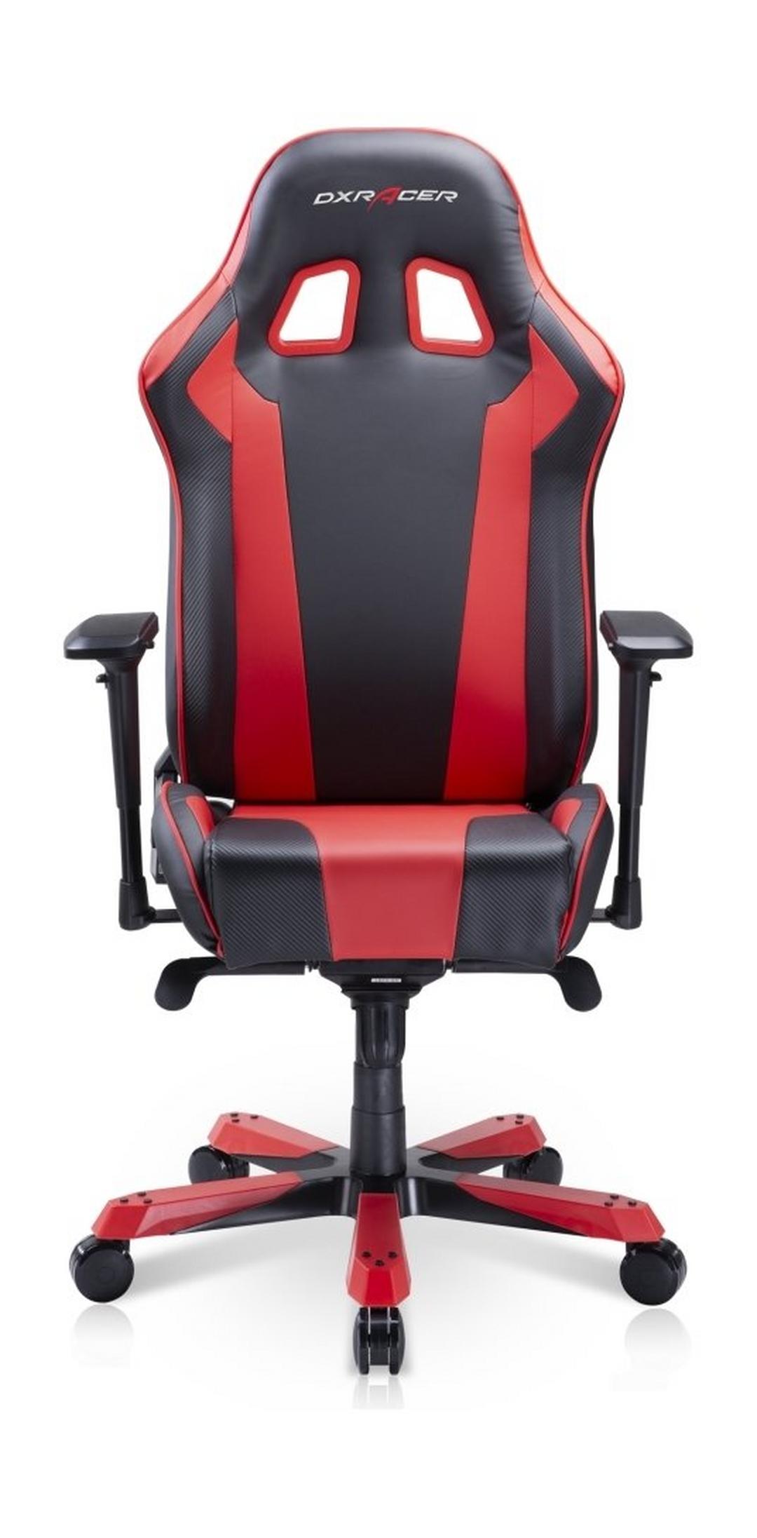 كرسي الألعاب من سلسلة كينج دي إكس رايسر – أسود/أحمر