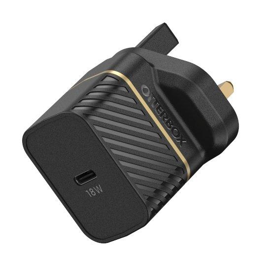 

Otterbox uk wall charger 18w - 1x usb-c 18w usb-pd - black