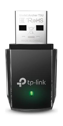 

Tp-link usb wifi adapter, wi-fi 5, dual-band, archer t3u - black