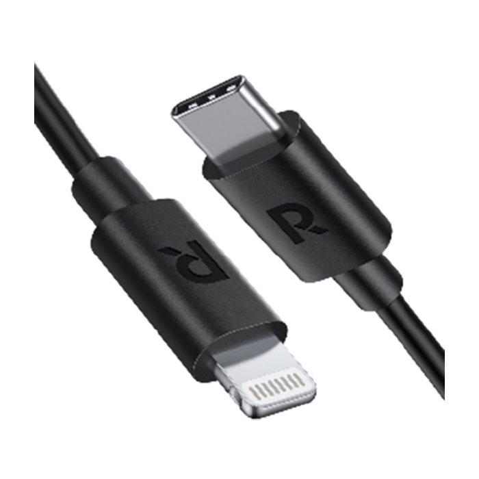 

Ravpower type-c to lightning cable 0. 3m - black