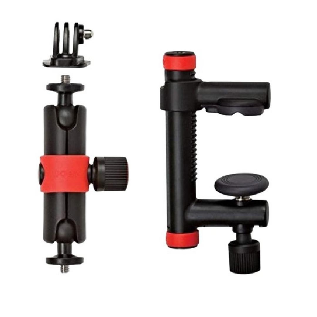 Joby Action Clamp & Locking Arm for Action Camera - (Black/Red)
