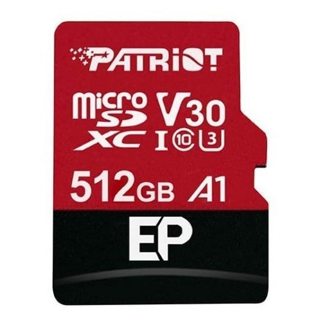 بطاقة الذاكرة باتريوت 512 جيجابايت إي بي سلسلة يو إتش إس-آي مايكرو إس دي إكس سي