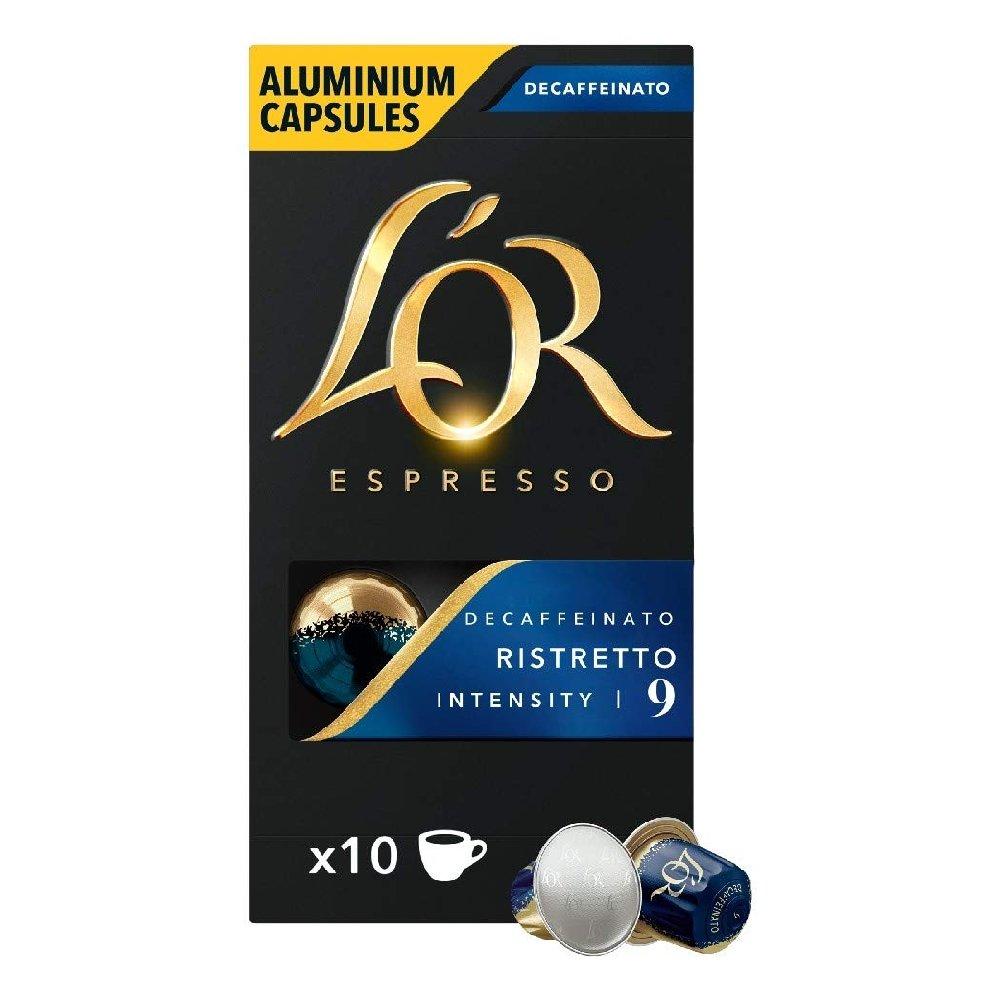 

L'or espresso 9 ristretto decafinato capsules - 10pcs x 52g