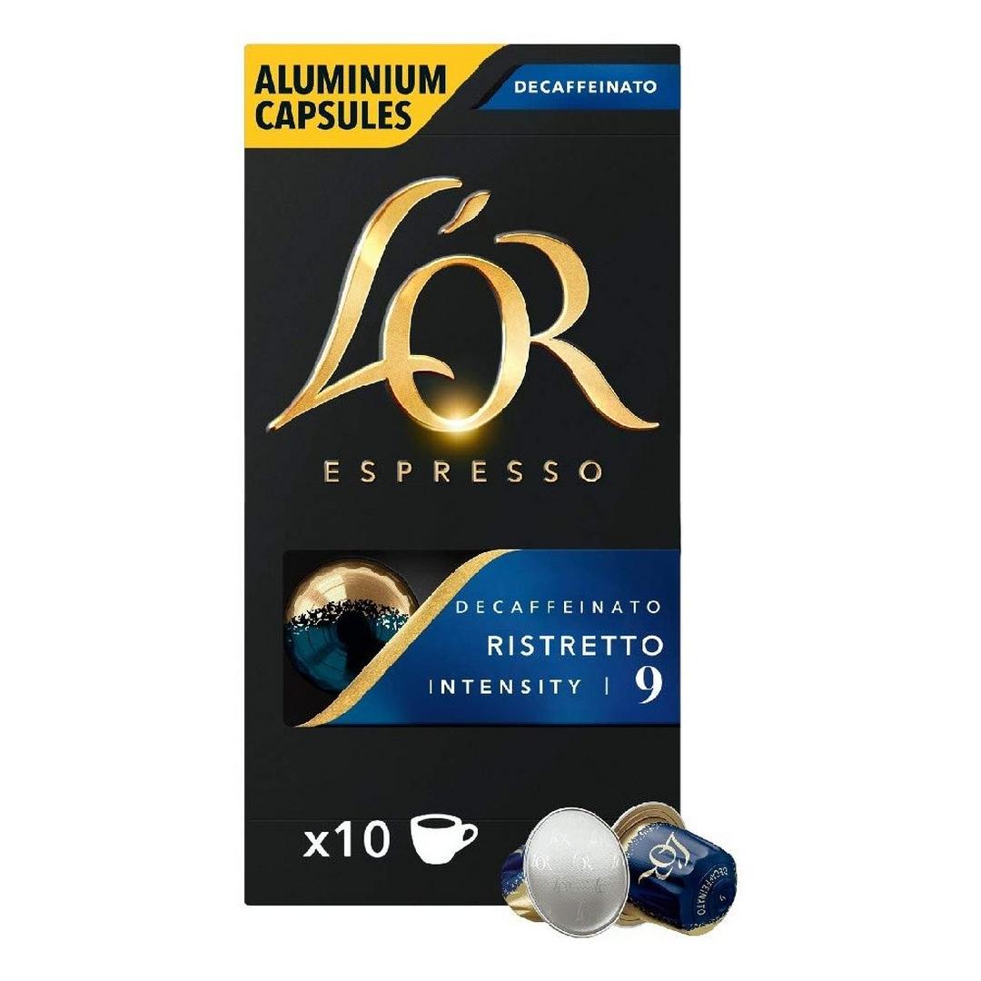 قهوة لور ريستروتو ديكافيناتو 9 اكسبريسو - 10 كبسولات 52غ