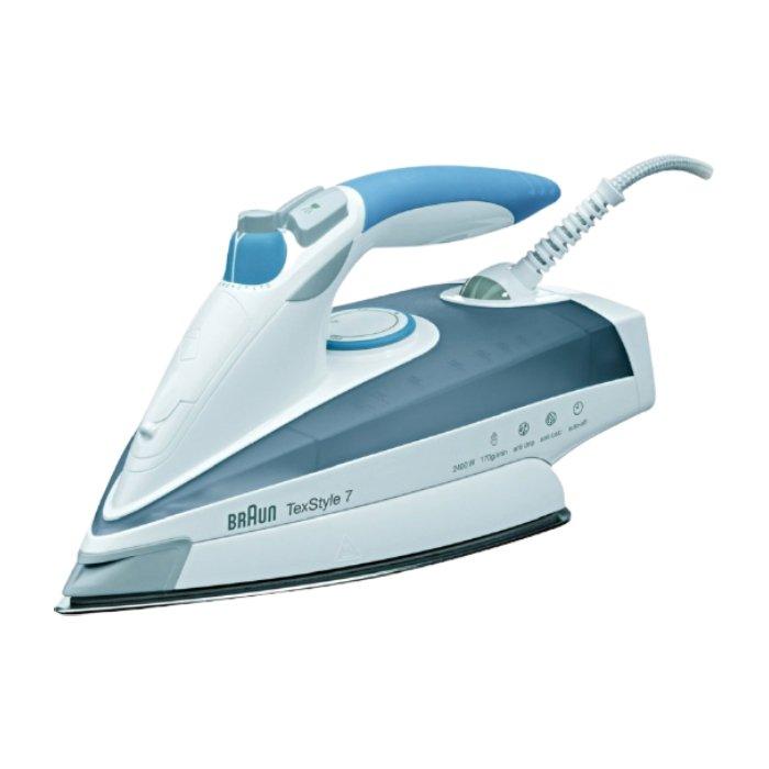 

Braun texstyle 7 2400w steam iron - blue / grey (ts765a)