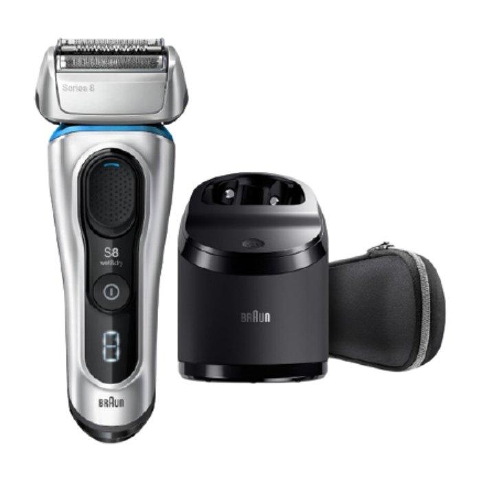 

Braun series 8 wet & dry shaver, 8390cc - silver