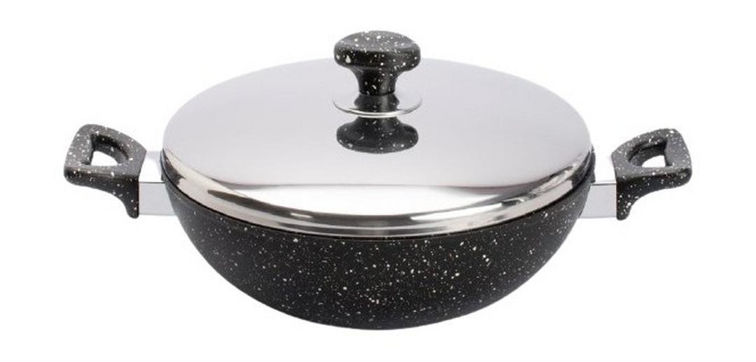 Saflon 28CM Work Pan With Stainless Steel Lid - GSA012