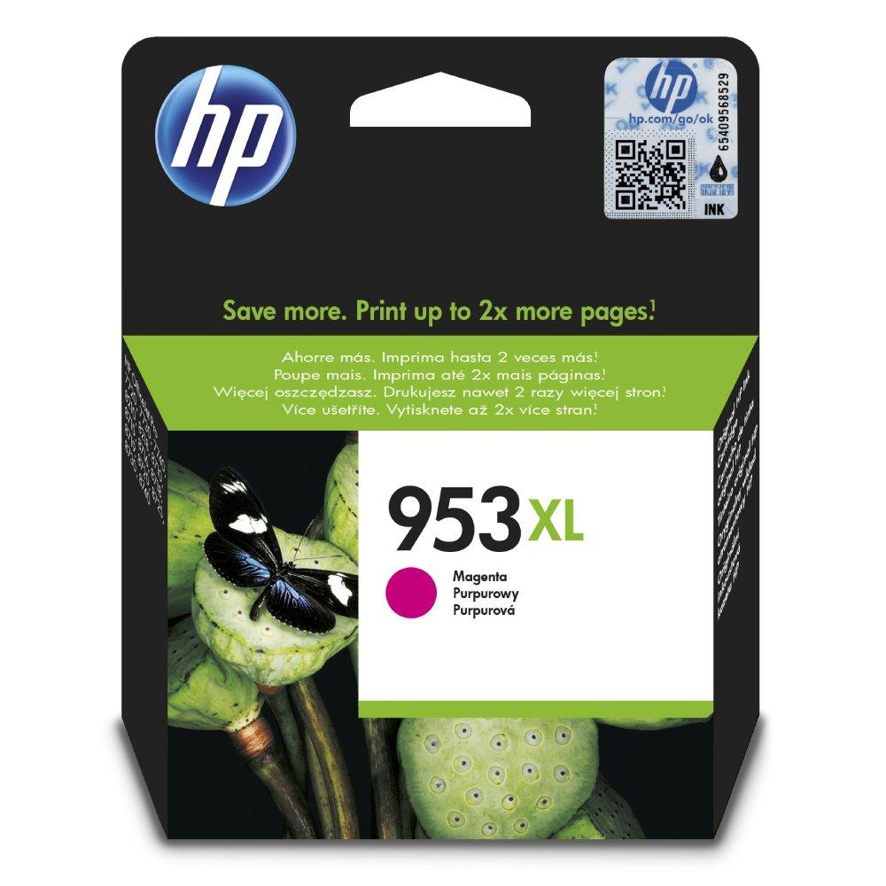 

Hp 953xl high yield magenta original ink cartridge (f6u17ae)