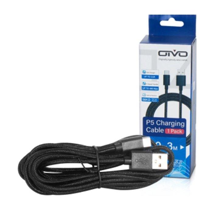 

Oivo ps5 charging cable - 3 meters - black