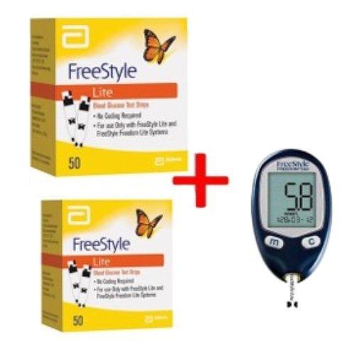 

Omron set glucose monitor + 100 strips (50/box)