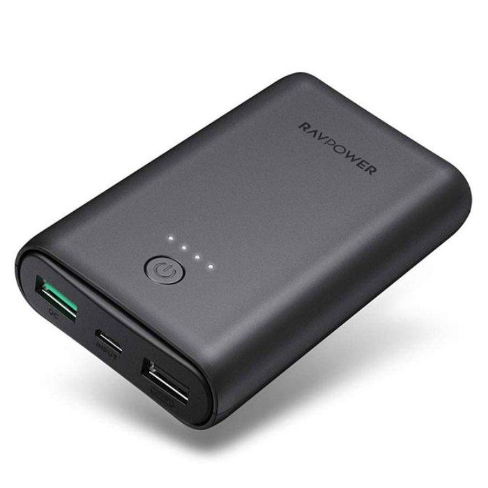 

Ravpower turbo power bank 10050mah 2-port 18w (rp-pb171) black