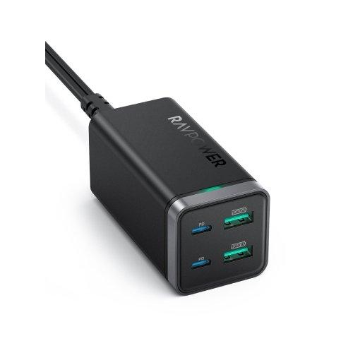 

Ravpower 65w 4-port desktop charger (rp-pc136) - black