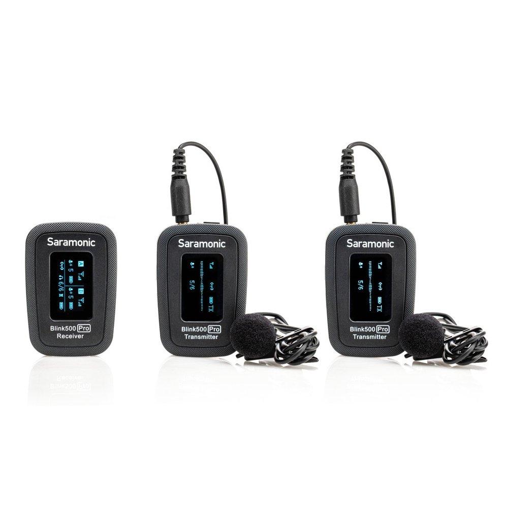 

Saramonic 2-person wireless clip-on microphone system w/ lavaliers for cameras, mobile,...