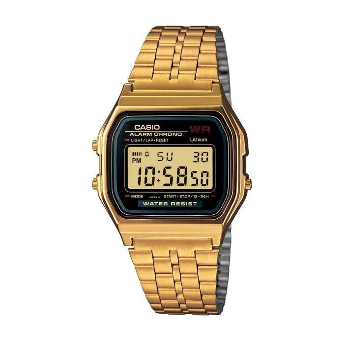 

Casio digital gents watch 34mm gmo with metal strap (a159wgea-1df) - gold