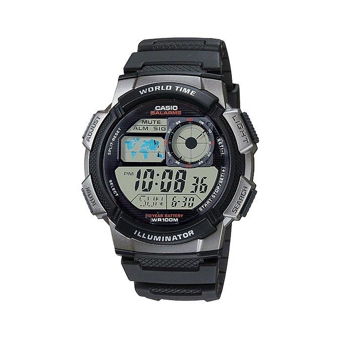 

Casio digital gents watch 44mm gro with resin strap (ae-1000w-1bvdf) - black