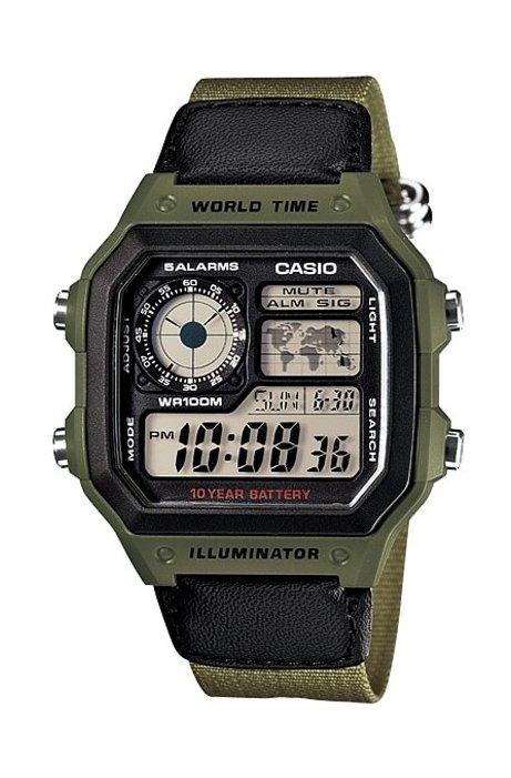 

Casio 42mm digital nylon sports watch - (ae-1200whb-3bvdf)
