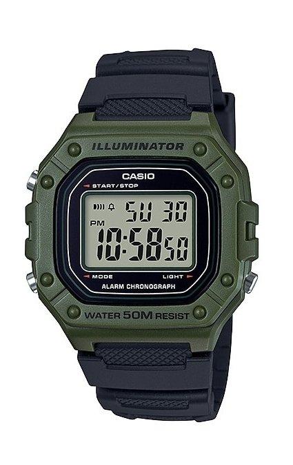

Casio 43mm gent's resin digital sports watch - (w-218h-3avdf)
