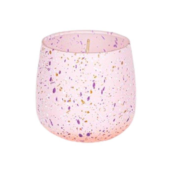 

Soft linen candle 122g - pink