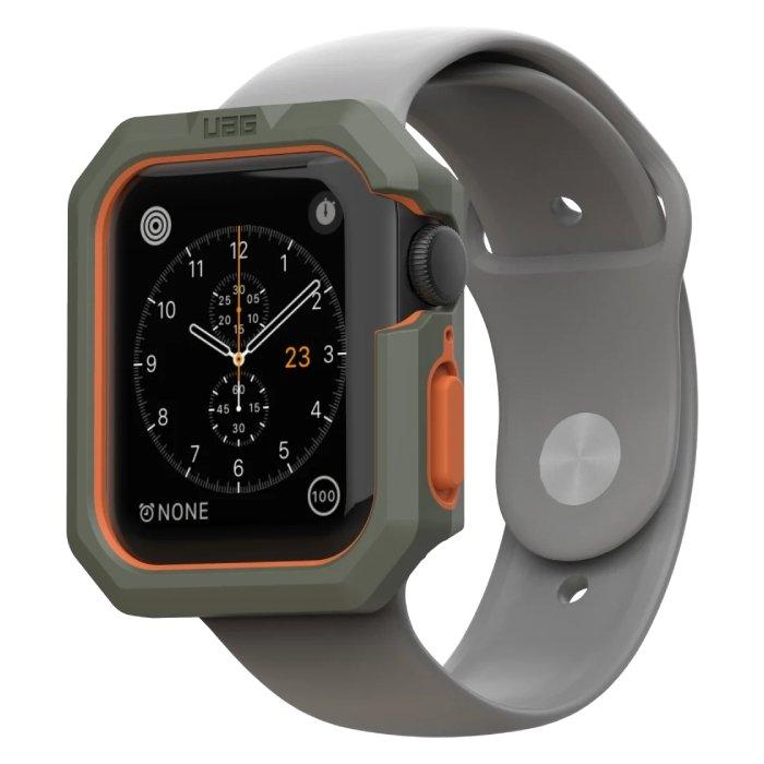 

Uag apple watch 44mm civilian case - olive/orange