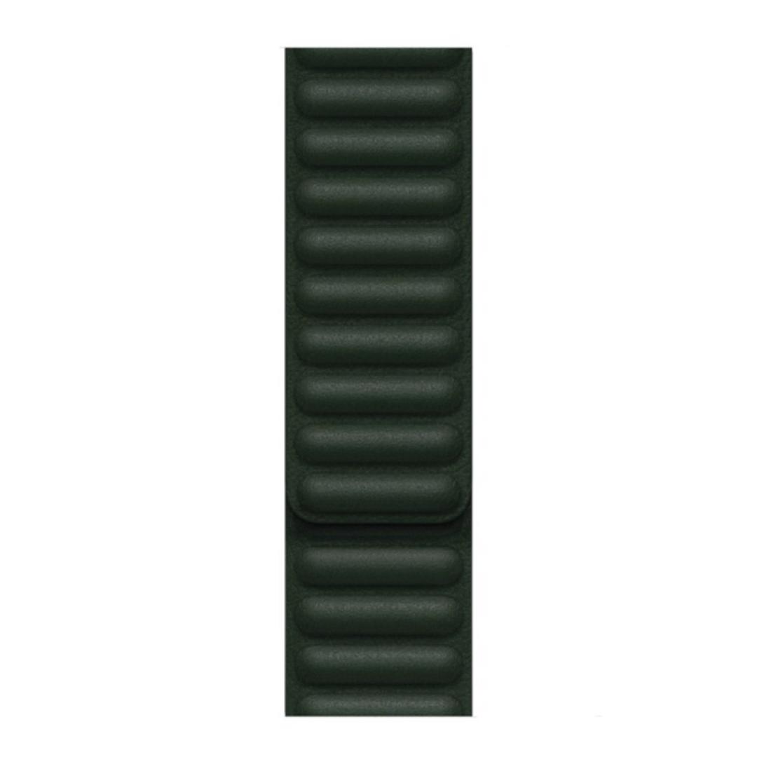 حزام ساعة ابل جلد 45 مم  - اخضر