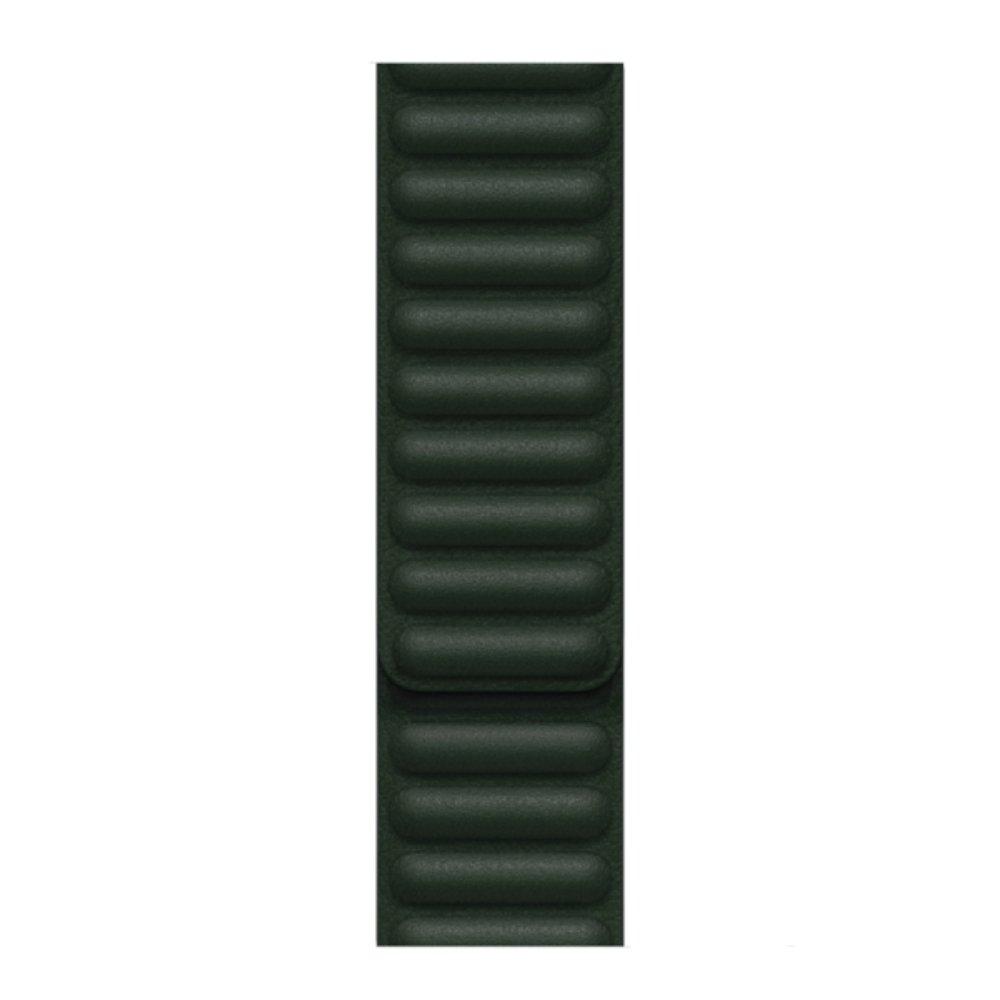 

Apple leather link bracelet 45mm - sequoia green m/l