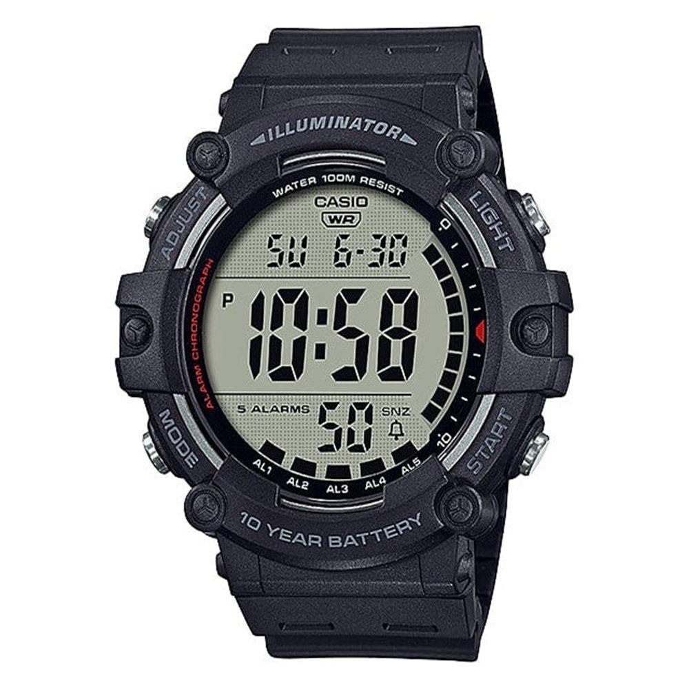 

Casio men's watch, digital, resin strap, 54mm, ae-1500wh-1avdf – black
