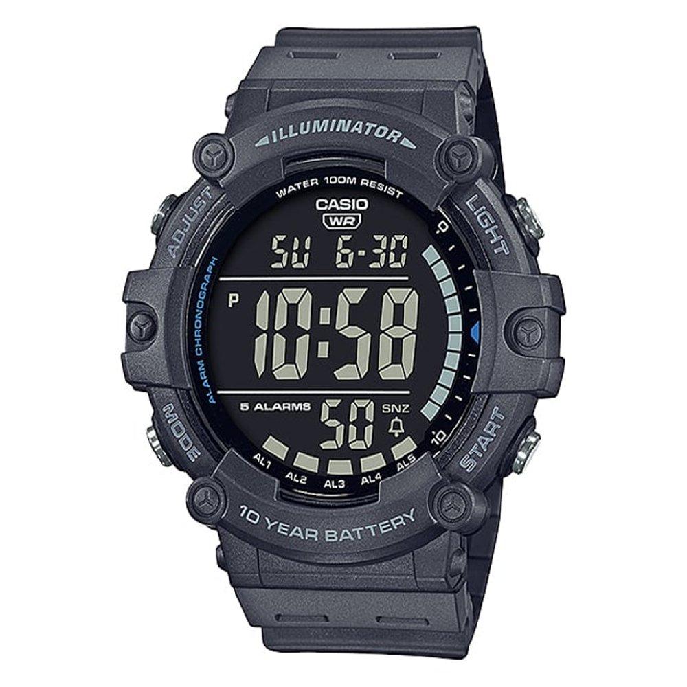 

Casio men's watch, digital, resin strap, 54mm, ae-1500wh-8bvdf – grey
