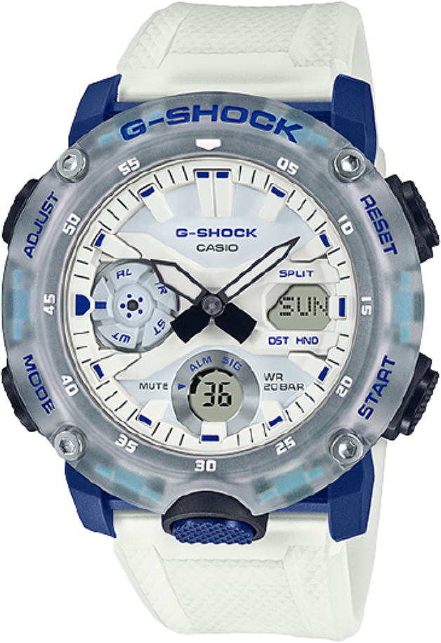 

Casio g-shock analog / digital 51mm gents resin sport watch (ga-2000hc-7adr)