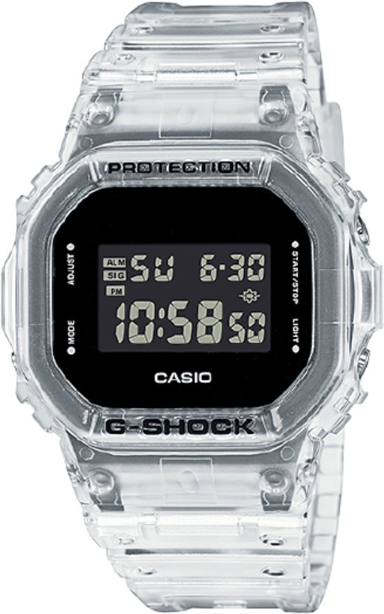 

Casio g-shock digital 49mm gents resin sport watch (dw-5600ske-7dr)